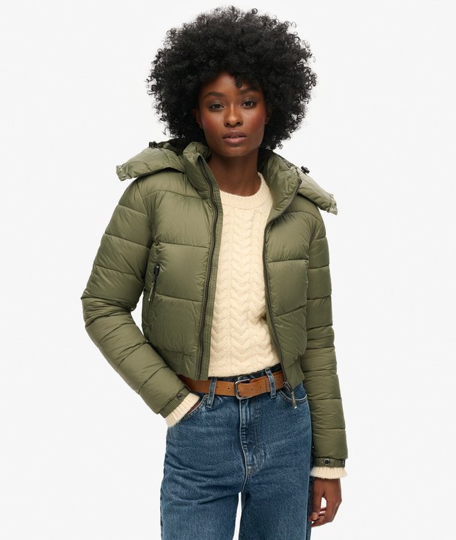 Crop Hooded Fuji Jacket