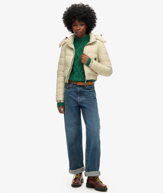 Crop Hooded Fuji Jacket