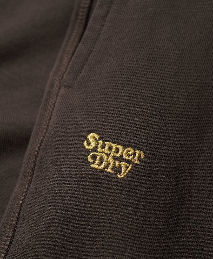 womens Essential Logo Straight Joggers in BISON BLACK