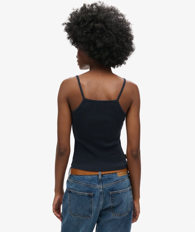 Athletic College Graphic Rib Cami Top