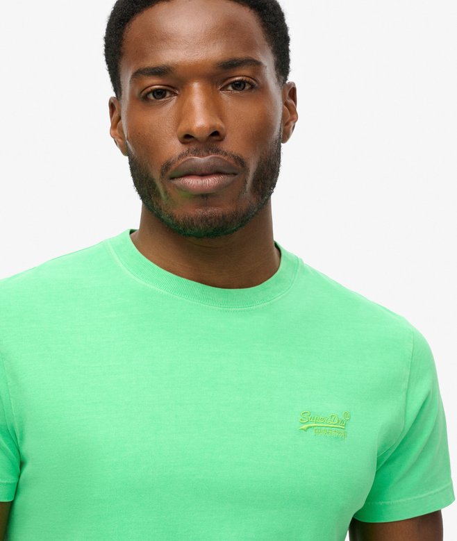 Essential Logo Embroidered Neon T-Shirt