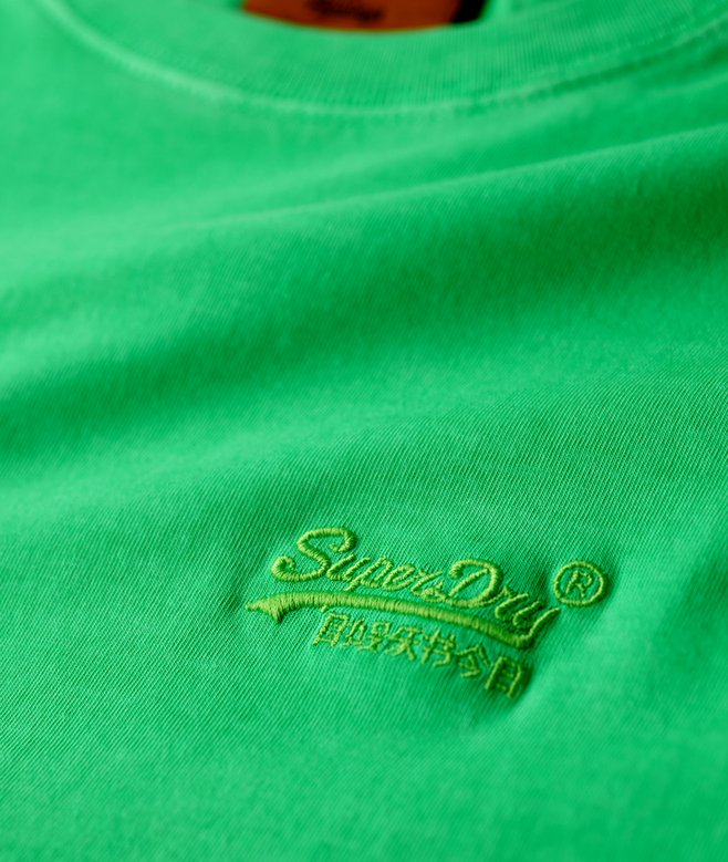 Essential Logo Embroidered Neon T-Shirt