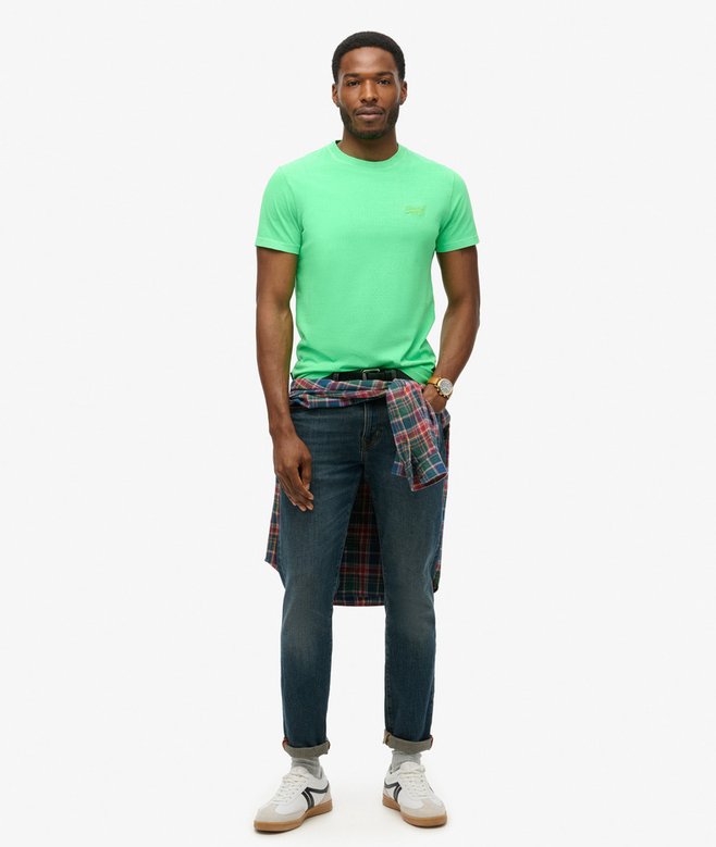 Essential Logo Embroidered Neon T-Shirt