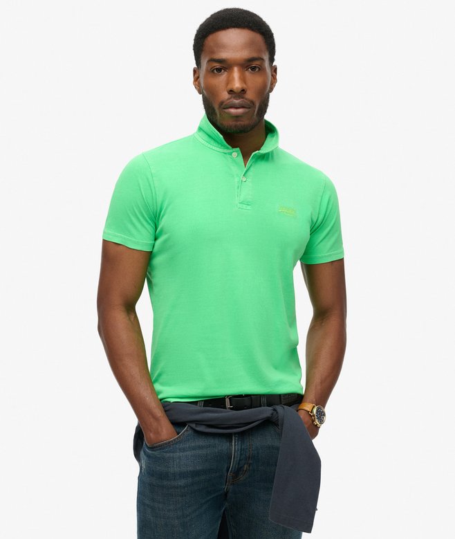 Essential Logo Neon Jersey Polo Shirt