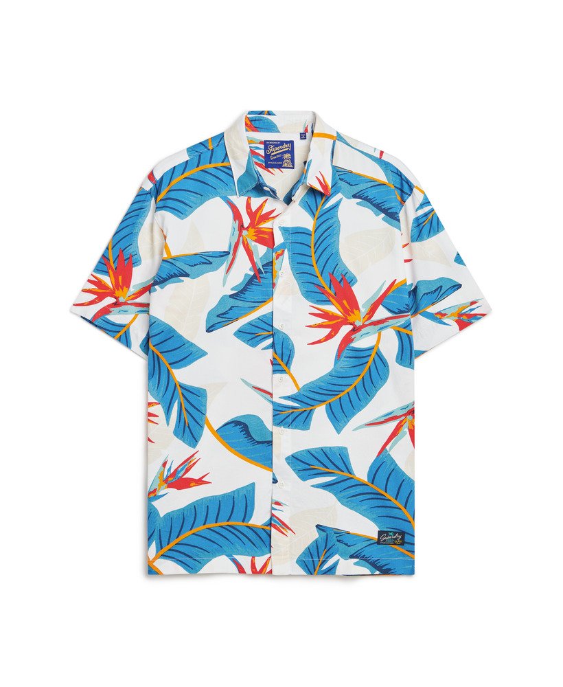 mens Hawaiian Shirt in Optic Paradise | Superdry US