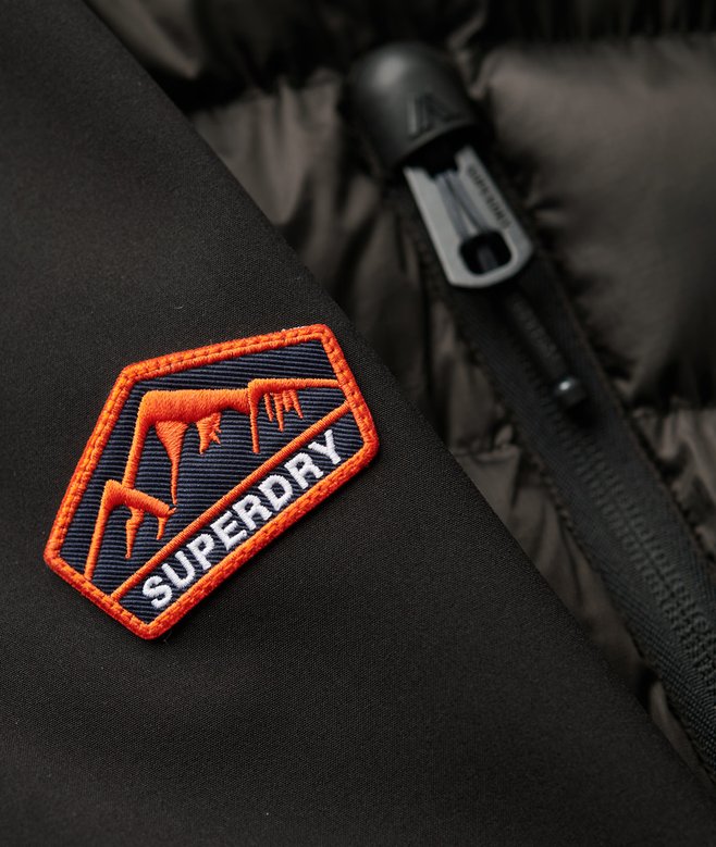 Hombre Chaqueta con capucha Storm Softshell en negro Superdry ES