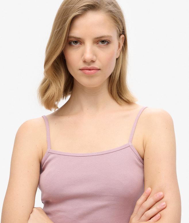 Fine Rib Cami Vest Top