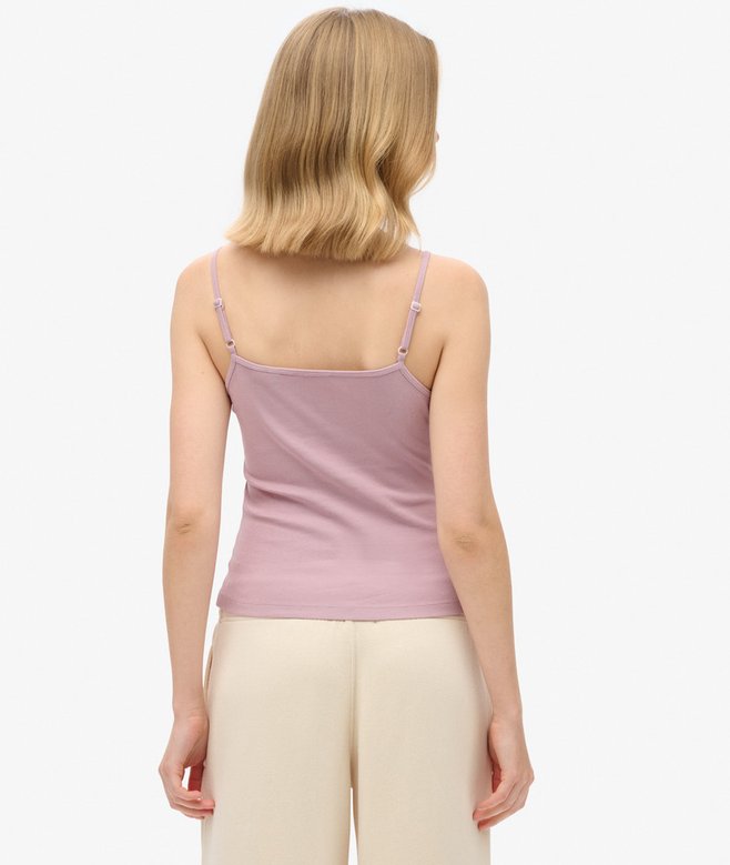 Fine Rib Cami Vest Top
