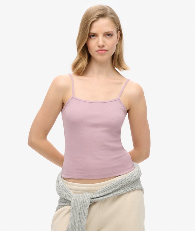 Fine Rib Cami Vest Top