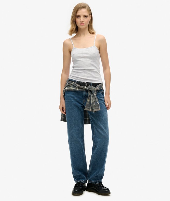 Fine Rib Cami Vest Top
