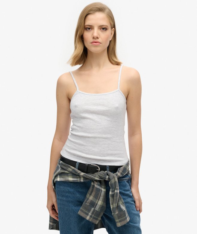 Fine Rib Cami Vest Top