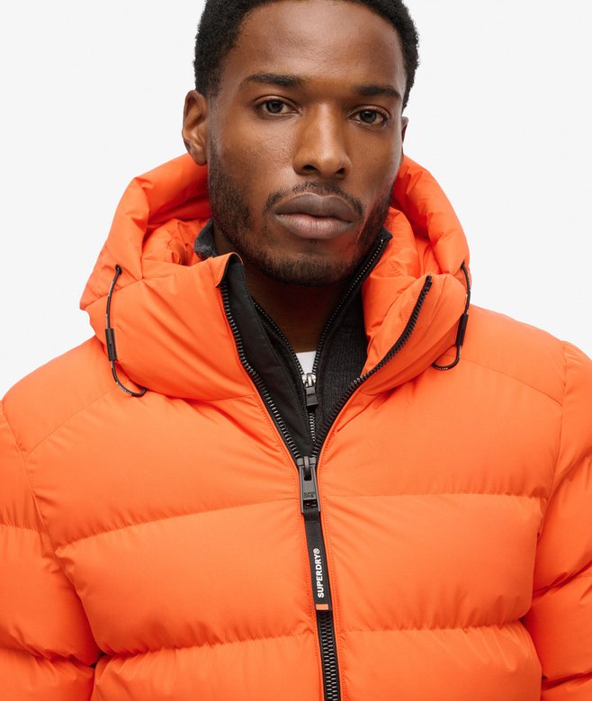 Hooded Sports Puffer Jacket