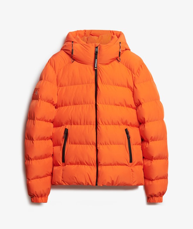 Hooded Sports Puffer Jacket