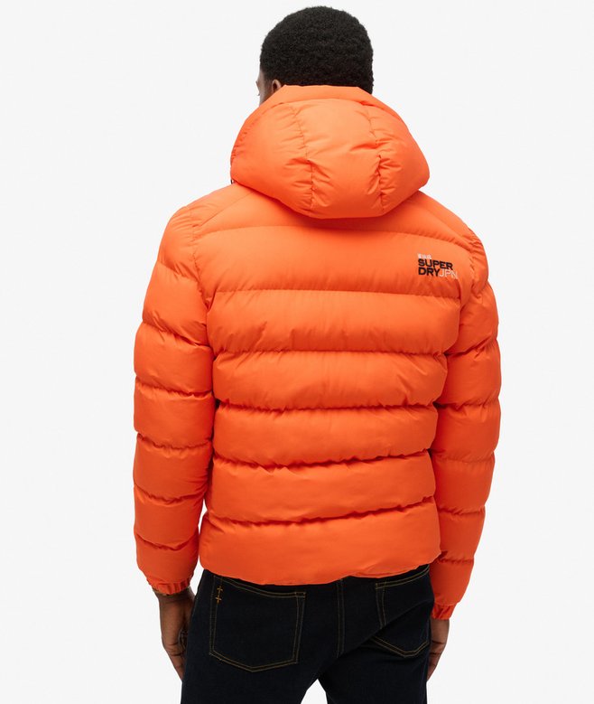 Hooded Sports Puffer Jacket