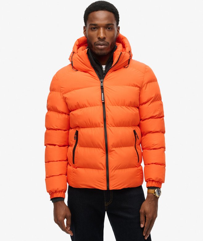 Hooded Sports Puffer Jacket