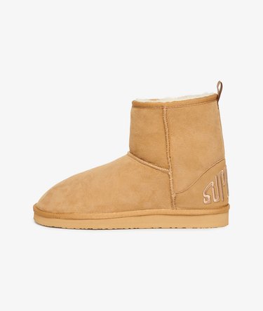 Suede Sherpa Ankle Boots Image 6