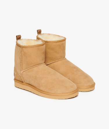 Suede Sherpa Ankle Boots Image 1