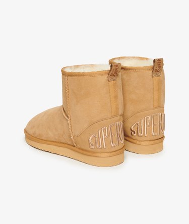 Suede Sherpa Ankle Boots Image 3