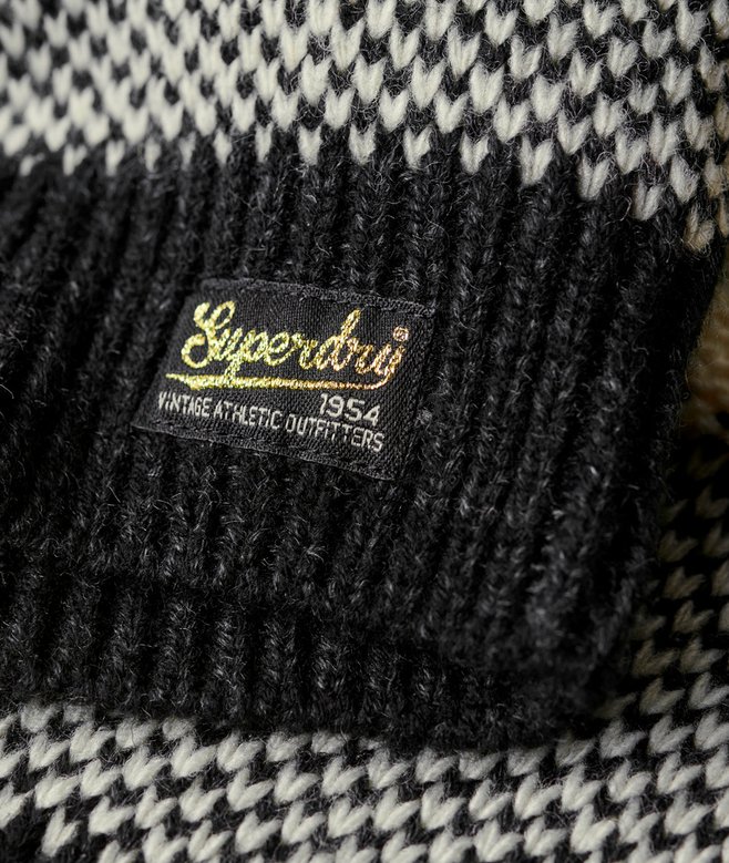 Branded Pattern Crew Jumper