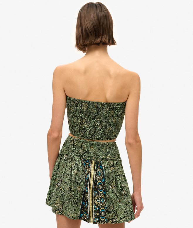 Paisley Print Mini Skirt