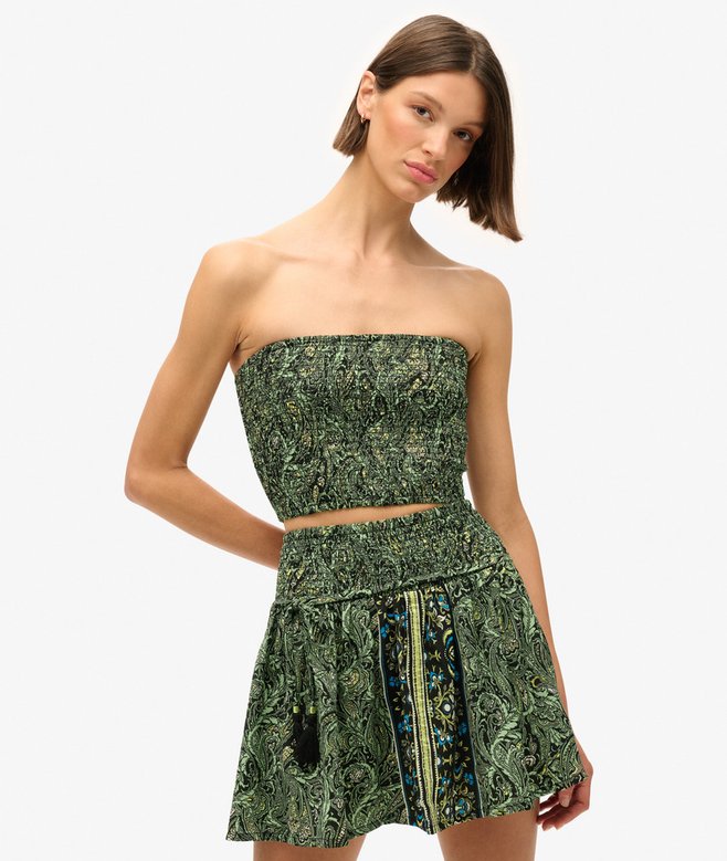 Paisley Print Mini Skirt
