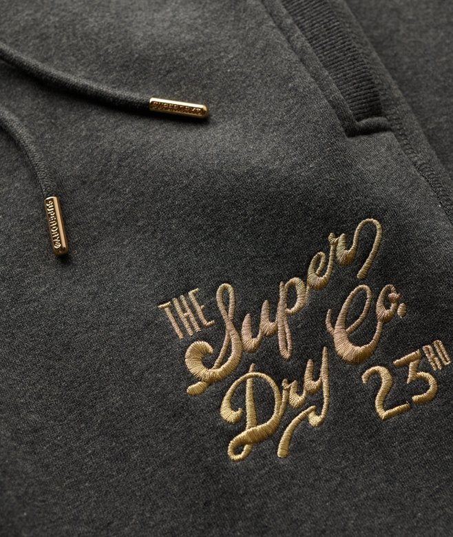 Luxe Metallic Logo Slim Joggers