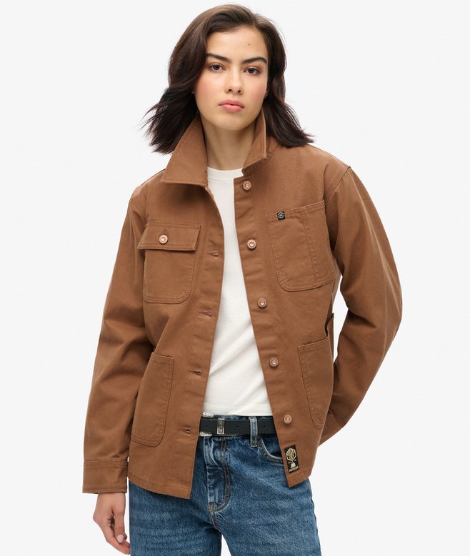 Superdry Giacca Donna Chore Coat – Modello Casual, Vestibilità Normale, Colore Non Specificato