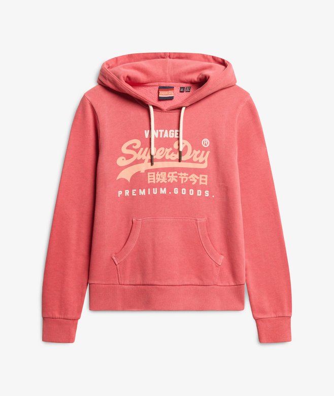 Superdry Sweatjacke Superdry Hoodie Rot Damen Hoodie Mit