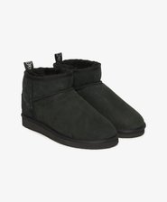 Suede Sherpa Mini Boots