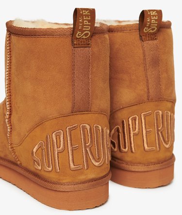 Suede Sherpa Ankle Boots Image 5