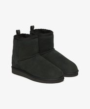 Suede Sherpa Ankle Boots