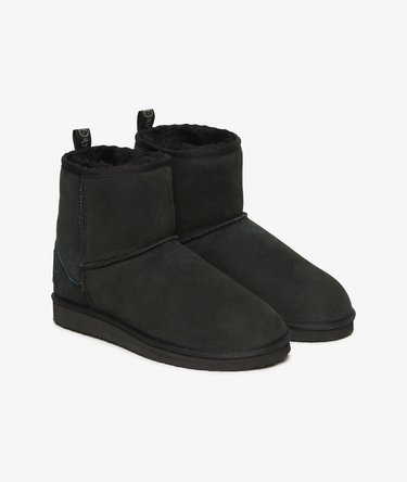 Suede Sherpa Ankle Boots Image 1