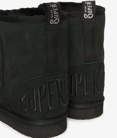 Suede Sherpa Ankle Boots Image 5