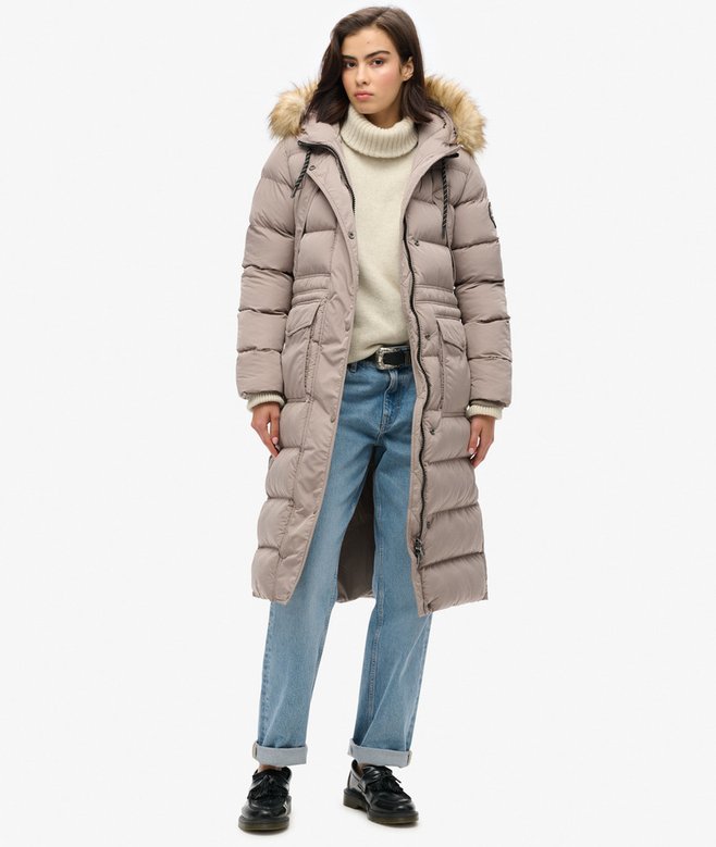 Everest Faux Fur Longline Coat