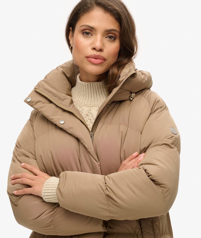 Longline Hooded Puffer Coat