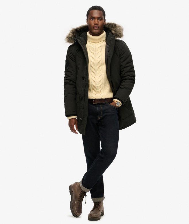 Everest Faux Fur Hooded Parka Coat