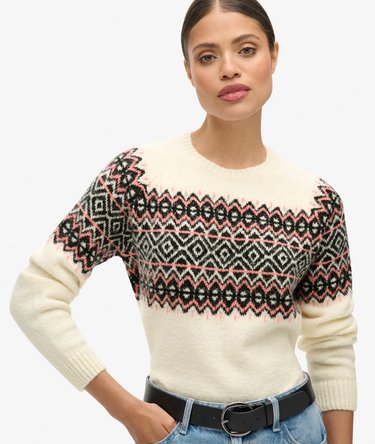 Fairisle Pattern Crew Jumper Image 3