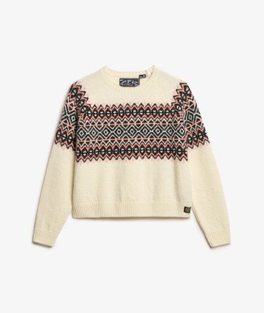 Fairisle Pattern Crew Jumper Image 7