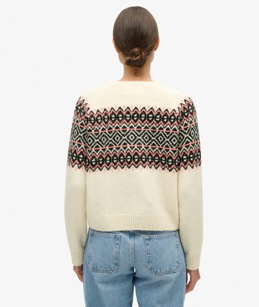 Fairisle Pattern Crew Jumper Image 4