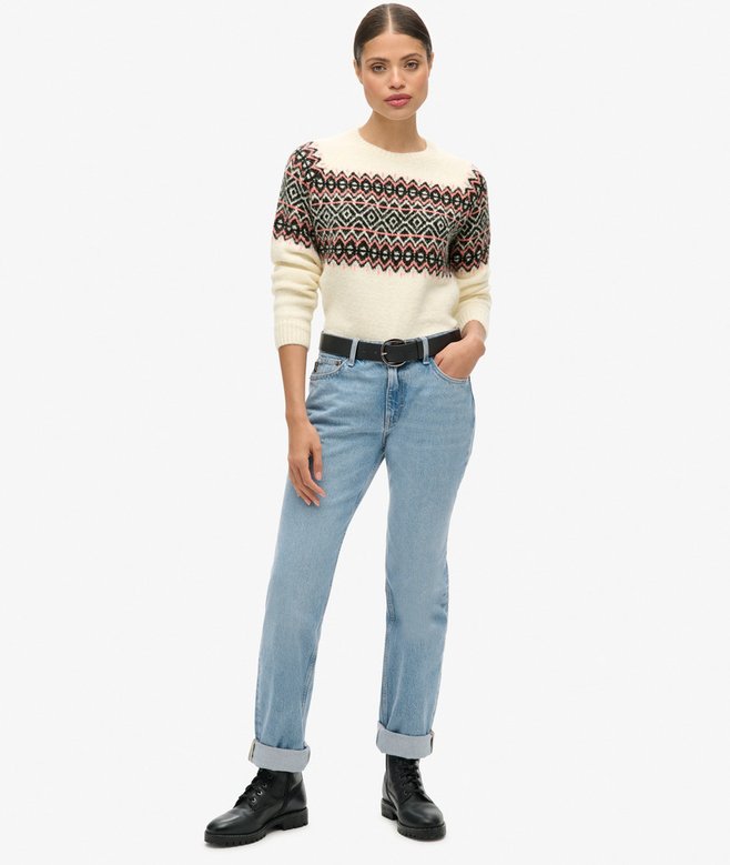 Fairisle Pattern Crew Jumper