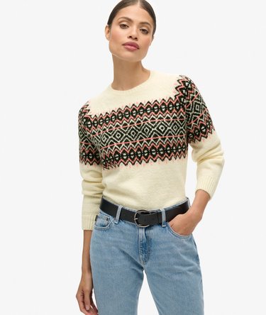 Fairisle Pattern Crew Jumper Image 1