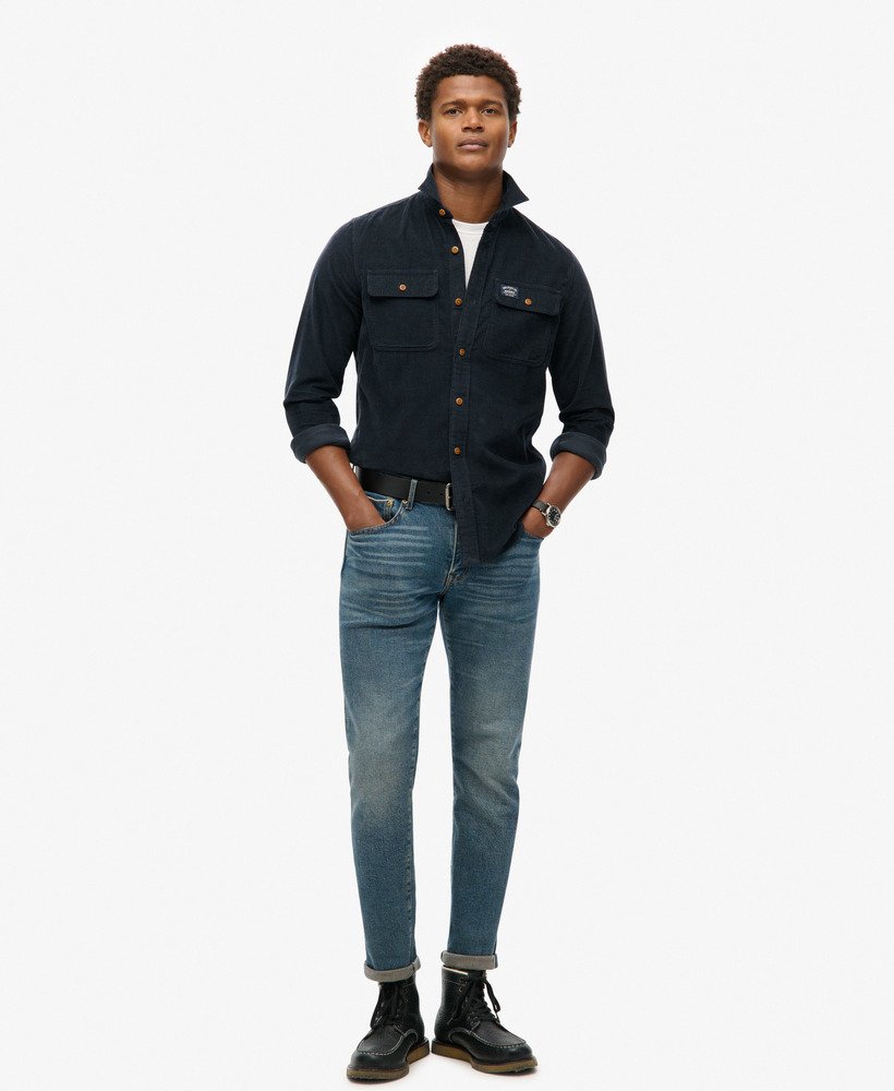 Chemise Superdry UK Taille M - Manches Longues, Multicolore, Occasion En Bon état