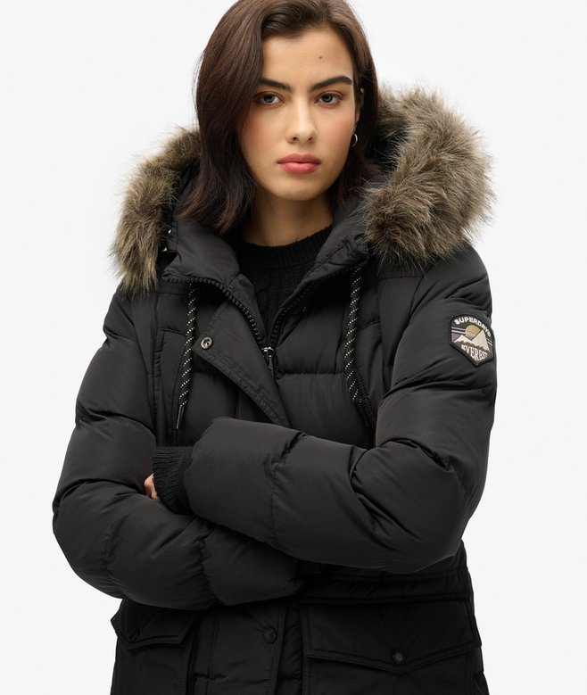 Everest Mid Faux Fur Puffer Coat