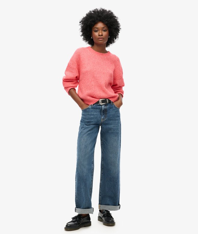Brushed Crew Neck Jumper