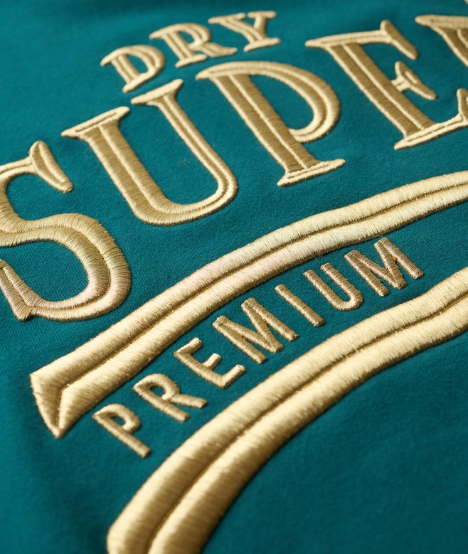 Luxe Metallic Logo Sweat Dress