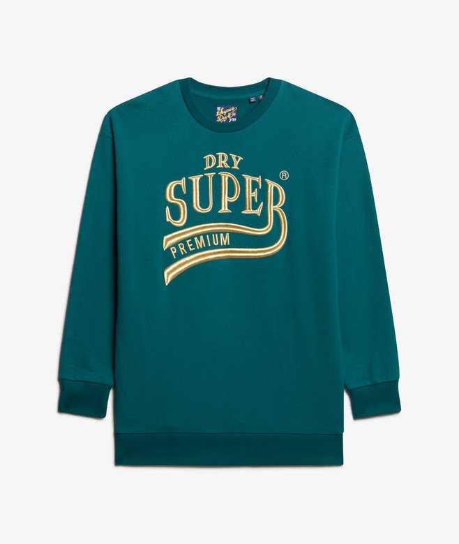 Luxe Metallic Logo Sweat Dress