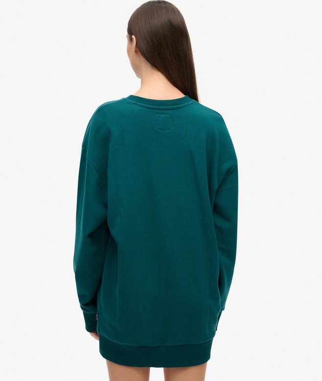 Luxe Metallic Logo Sweat Dress
