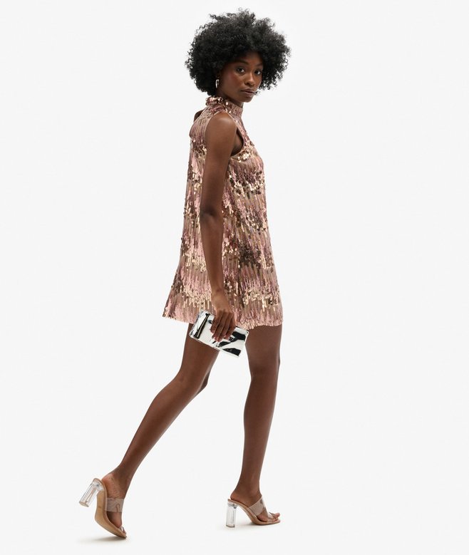 A-Line SL Sequin Mini Dress