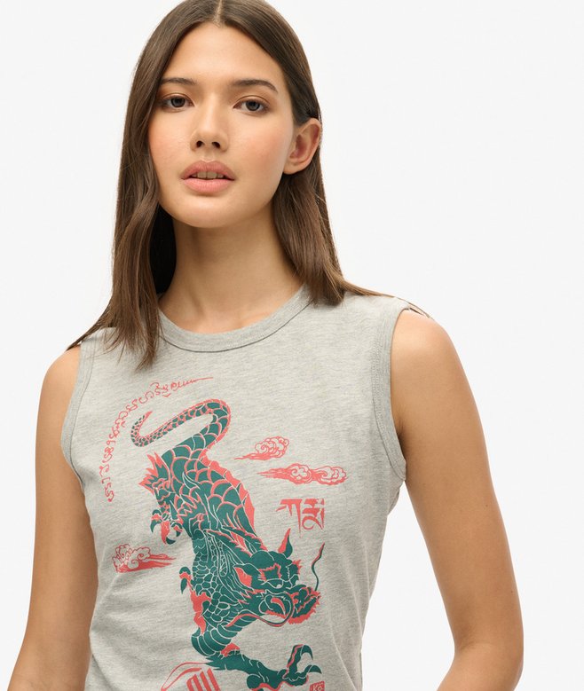 Superdry x Komodo Kailash Dragon Slim Vest Top