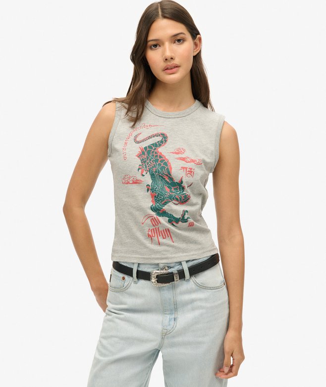 Superdry x Komodo Kailash Dragon Slim Vest Top